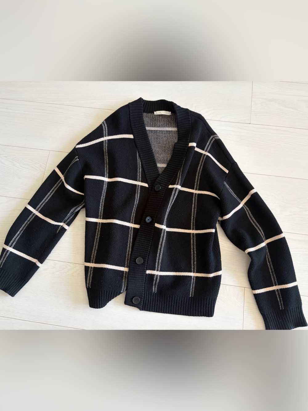 OAK + FORT Black Lined Cardigan